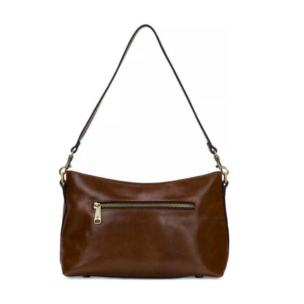 Elegant Brown Leather Shoulder Bag - Picture 3 of 13